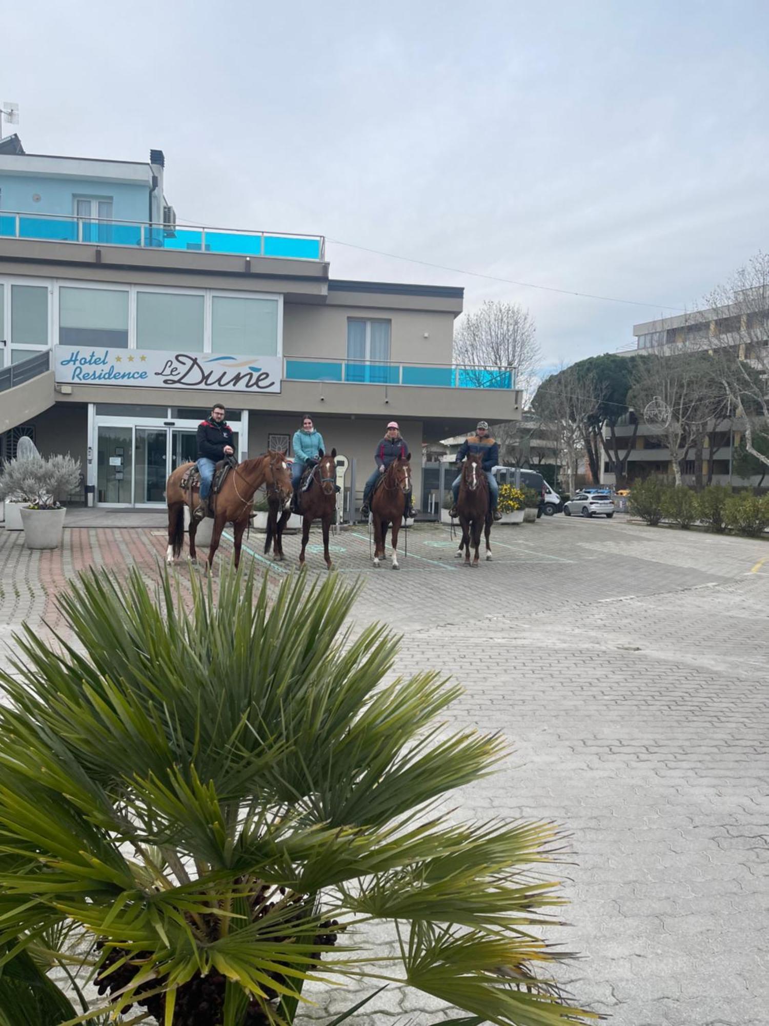 Hotel-Residence-B&B Le Dune Beach Service Included ليدو أدريانو المظهر الخارجي الصورة